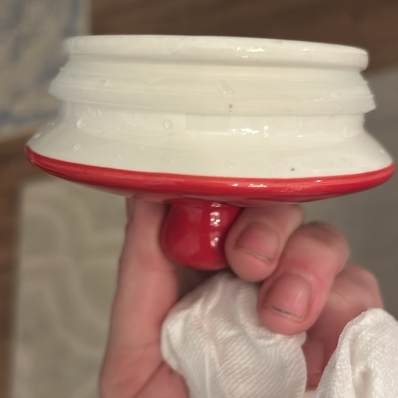 TERRAMOTO CERAMIC Canister red and white stripe - Picture 5 of 5